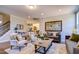 Spacious living room featuring hardwood floors, comfortable seating, and stylish decor at 3102 Castlerock Dr # 2, Burlington, NC 27215