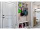 Convenient drop zone with built-in shelving and bench at 6920 Will Let Ln, Wake Forest, NC 27587