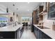Modern kitchen with stainless steel appliances and an island at 6920 Will Let Ln, Wake Forest, NC 27587