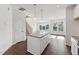 Modern kitchen with island and stainless steel appliances at 1427 Goldsboro Ave, Sanford, NC 27330