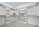 Spacious walk-in closet with ample shelving and hanging space at 4566 Ashtons Way, Franklinton, NC 27525