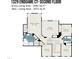 Second floor plan featuring a large primary bedroom and multiple additional bedrooms at 1329 Endgame Ct, Wake Forest, NC 27587
