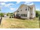 Spacious backyard with good-sized lawn and privacy fence at 1329 Endgame Ct, Wake Forest, NC 27587