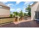 Relaxing deck overlooking the backyard with plenty of space for seating at 1329 Endgame Ct, Wake Forest, NC 27587