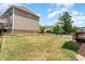 Large backyard with privacy fence and side yard access at 1329 Endgame Ct, Wake Forest, NC 27587