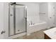 Bathroom with shower and bathtub at 320 Gilman Ln # 110, Raleigh, NC 27610