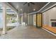 Spacious covered patio with stone flooring, extending the living space outdoors at 111 November Dr, Durham, NC 27712