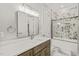 Bathroom boasts a soaking tub and marble shower at 111 November Dr, Durham, NC 27712