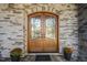 Elegant double front doors with iron accents at 111 November Dr, Durham, NC 27712