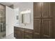 Bathroom with vanity, quartz countertop at 111 November Dr, Durham, NC 27712