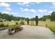 Large backyard with a view of the surrounding landscape at 2674 Stanton Hill Rd, Cameron, NC 28326