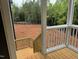 Screened porch stairs leading to backyard at 406 Terry Rd, Hillsborough, NC 27278