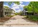 Residential street with two-story homes and lush landscaping at 617 Tower St, Raleigh, NC 27607