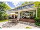 Spacious backyard patio with pool and seating area at 617 Tower St, Raleigh, NC 27607
