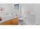 Simple bathroom with toilet and sink at 617 Tower St, Raleigh, NC 27607