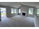 Spacious living room featuring a fireplace and high ceilings at 158 Scotties Ridge Dr, Princeton, NC 27569