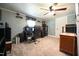 Home office with a desk, chair, and plenty of storage at 101 Mulberry Ln, Dunn, NC 28334