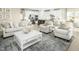 Bright living room with light-colored furniture and a large area rug at 508 Impala Trce, Wendell, NC 27591