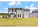Gray siding two-story house with a large backyard at 541 Henham Way, Zebulon, NC 27597