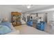 Open concept living room showcasing kitchen and stairs at 541 Henham Way, Zebulon, NC 27597