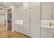 Well-organized pantry featuring plenty of storage and sleek, modern design at 1641 Legacy Ridge Ln, Wake Forest, NC 27587