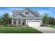 One-story house with a front porch and attached garage at 2049 Abbeyhill Dr, Raleigh, NC 27610