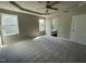 Spacious Primary bedroom with ceiling fan and en-suite bathroom at 114 Scotties Ridge Dr, Princeton, NC 27569