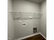 Laundry room with shelving and built in cabinets at 114 Scotties Ridge Dr, Princeton, NC 27569