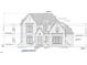 Architectural drawing showing the front facade of the house at 3709 Joyful Creek Trl, Zebulon, NC 27597