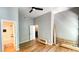 Spacious bedroom with hardwood floors and access to bathroom at 1500 River Mill Drive Dr # 110, Wake Forest, NC 27587