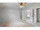 Primary bedroom with access to the bathroom at 1510 Logan St, Durham, NC 27704