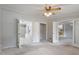 Open living room with views into kitchen and other rooms at 1510 Logan St, Durham, NC 27704
