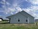 Gray siding house with a covered porch and side yard at 78 Grace Ridge Ct, Benson, NC 27504