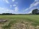 Large lot with grassy field and distant trees under a partly cloudy sky at 78 Grace Ridge Ct, Benson, NC 27504