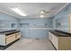 Spacious salon with multiple mirrors and built-in storage at 3716 Pearl Rd, Raleigh, NC 27610