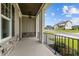 Charming front porch with stone accents and railing at 816 Willow Tower Ct # 154, Rolesville, NC 27571