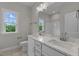 Bathroom with double vanity and marble countertops at 816 Willow Tower Ct # 154, Rolesville, NC 27571