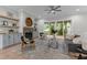 Spacious living room featuring a fireplace, built-in shelving, and sliding glass doors leading to a deck at 812 Willow Tower Ct # 155, Rolesville, NC 27571