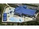 Community pool and recreation area aerial view at 812 Willow Tower Ct # 155, Rolesville, NC 27571