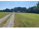 Ranch home with gravel driveway and large yard at 7622 Lindley Mill Rd, Graham, NC 27253