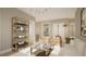 Open living room showcasing stylish furniture and natural light at 5628 Bella Terra Ct, Wake Forest, NC 27587