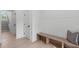 Bright entryway with built-in bench, ideal for storage and seating at 602 Rocky Knob Ct, Raleigh, NC 27601