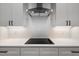 Sleek kitchen featuring modern range and white cabinetry at Lot 4 Harding St, Efland, NC 27243