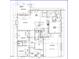 First floor plan showing living room, kitchen, Primary bedroom, and two-car garage at Lot 4 Harding St, Efland, NC 27243