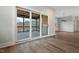 Open dining area with sliding glass doors leading to a screened porch at Lot 4 Harding St, Efland, NC 27243
