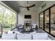 Spacious screened porch offering an outdoor living space at 2104 Manuel St, Raleigh, NC 27612