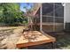 Wooden deck and stairs leading to backyard at 106 Paladin Pl, Cary, NC 27513