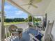 Relaxing front porch with rocking chairs and outdoor seating at 557 Olives Chapel Rd, Apex, NC 27502