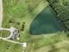 Aerial view showcasing home and expansive property at 557 Olives Chapel Rd, Apex, NC 27502