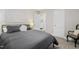 Comfortable bedroom with double bed and access to bathroom at 1905 Wagoner St, Durham, NC 27705